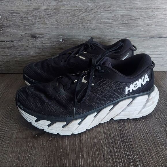 HOKA One One Gaviota 4 Men's Black Running Shoes 9.5 Wide - Picture 4 of 11